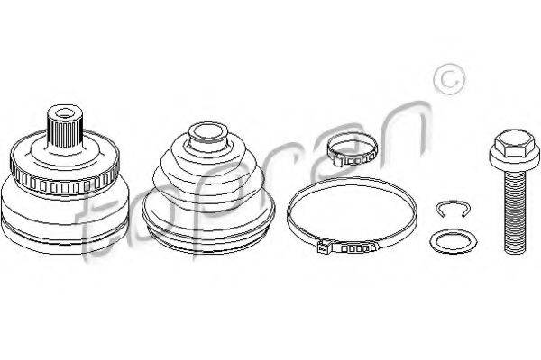 TOPRAN 103746 Шарнирный комплект, приводной вал
