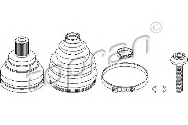 TOPRAN 111720 Шарнирный комплект, приводной вал