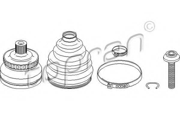 TOPRAN 111727 Шарнирный комплект, приводной вал
