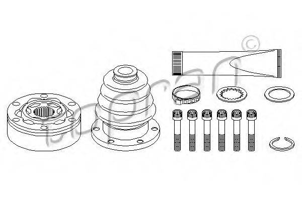 TOPRAN 102622 Шарнирный комплект, приводной вал
