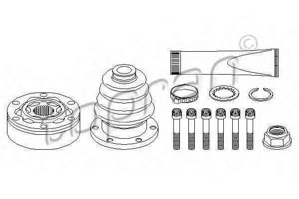 TOPRAN 108117 Шарнирный комплект, приводной вал