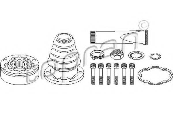 TOPRAN 108356 Шарнирный комплект, приводной вал