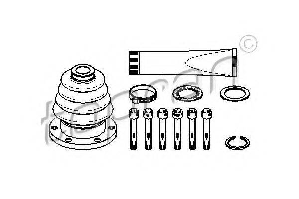 TOPRAN 102624 Комплект пылника, приводной вал