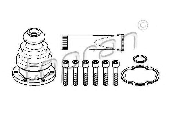 TOPRAN 108213 Комплект пылника, приводной вал