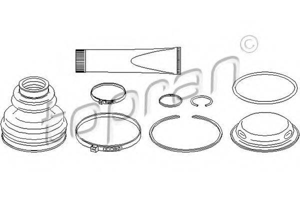 TOPRAN 111637 Комплект пылника, приводной вал