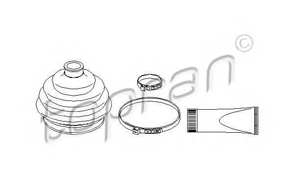 TOPRAN 108928 Комплект пылника, приводной вал