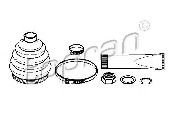 TOPRAN 102816 Комплект пылника, приводной вал