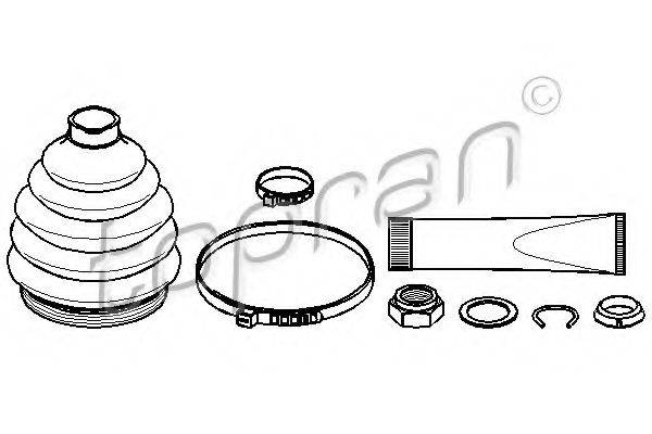 TOPRAN 103054 Комплект пылника, приводной вал