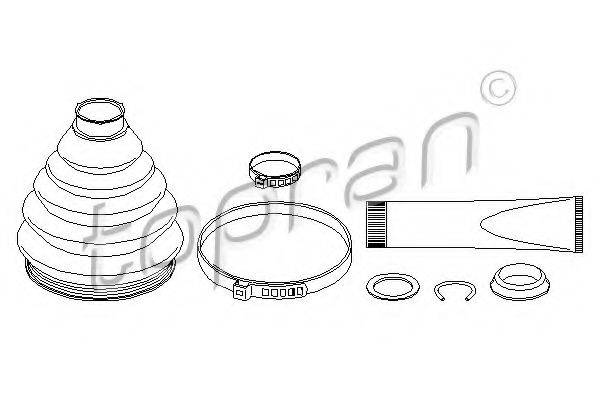 TOPRAN 110970 Комплект пылника, приводной вал