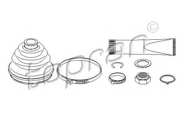 TOPRAN 103399 Комплект пылника, приводной вал