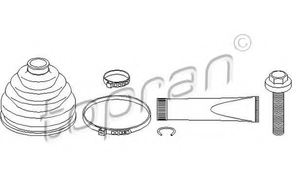 TOPRAN 107079 Комплект пылника, приводной вал