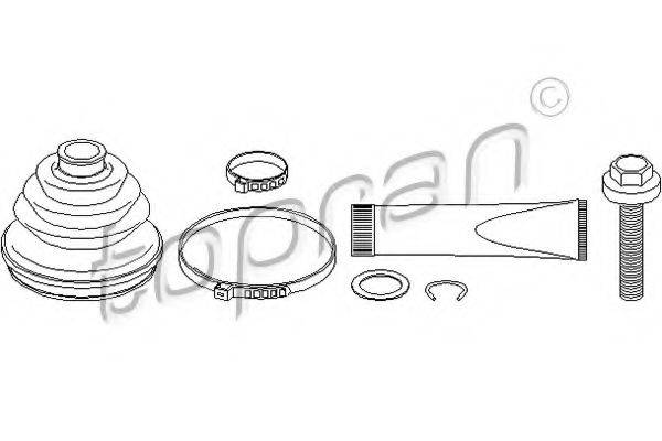 TOPRAN 103747 Комплект пылника, приводной вал