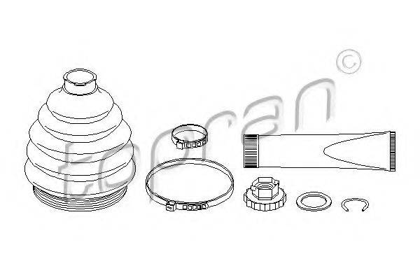 TOPRAN 109412 Комплект пылника, приводной вал