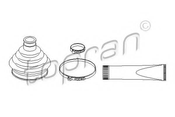 TOPRAN 110971 Комплект пылника, приводной вал