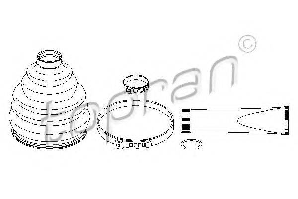 TOPRAN 111667 Комплект пылника, приводной вал