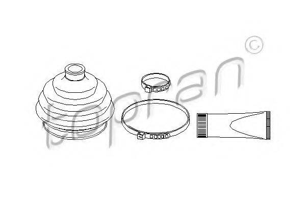 TOPRAN 109306 Комплект пылника, приводной вал