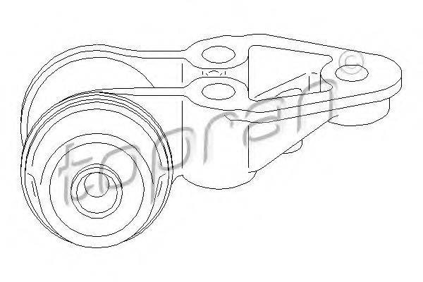 TOPRAN 109872 Втулка, балка моста