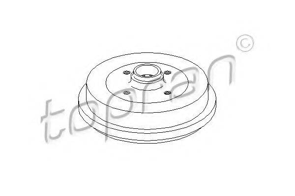 TOPRAN 103058 Тормозной барабан
