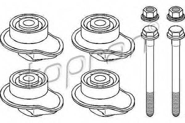 TOPRAN 111009 Комплект подшипника, балка моста