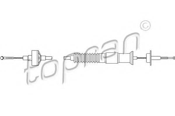 TOPRAN 103144 Трос, управление сцеплением