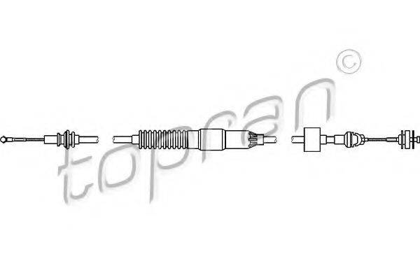 TOPRAN 108695 Трос, управление сцеплением