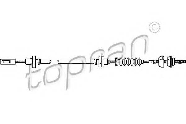 TOPRAN 104254 Трос, управление сцеплением