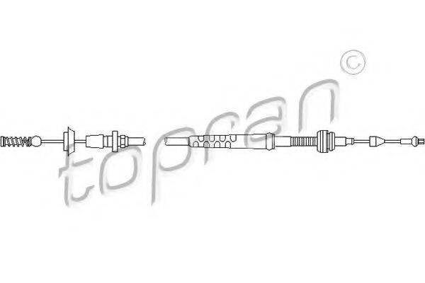 TOPRAN 109822 Тросик газа