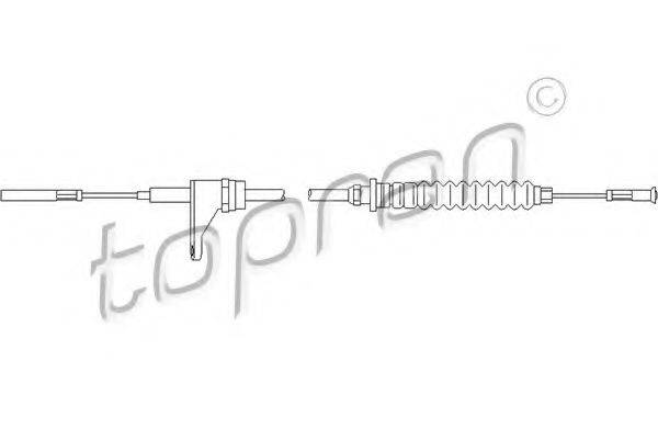 TOPRAN 103301 Тросик газа