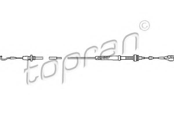 TOPRAN 103536 Тросик газа