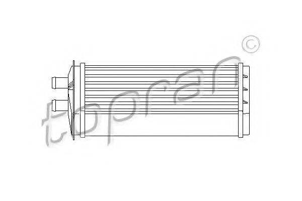 TOPRAN 110546 Теплообменник, отопление салона
