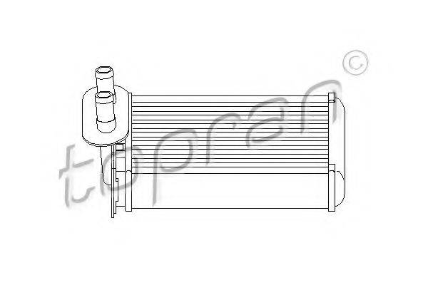 TOPRAN 108826 Теплообменник, отопление салона