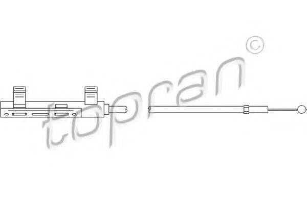 TOPRAN 112279 Тросик замка капота