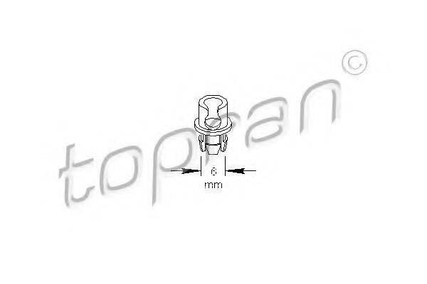 TOPRAN 109034 Зажим, молдинг / защитная накладка