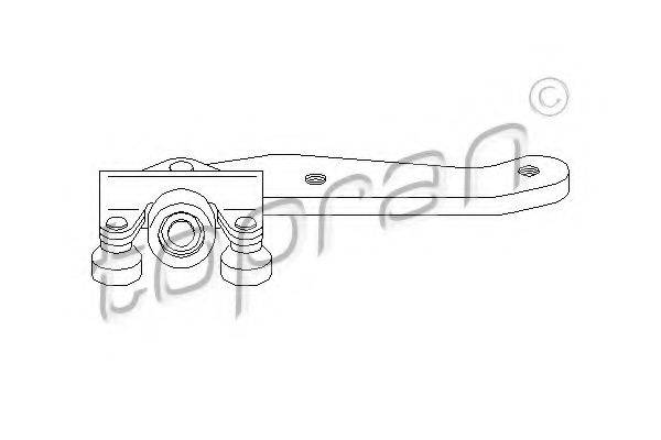 TOPRAN 111463 Направляющая ролика, сдвижная дверь