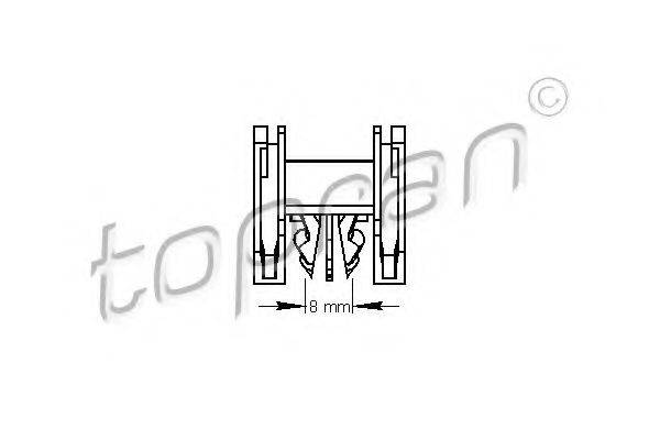 TOPRAN 111490 Зажим, молдинг / защитная накладка
