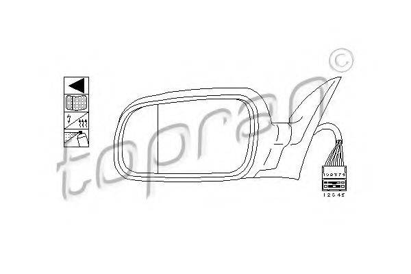 TOPRAN 107914 Наружное зеркало