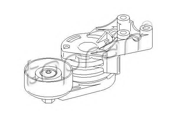 TOPRAN 109805 Натяжитель ремня, клиновой зубча