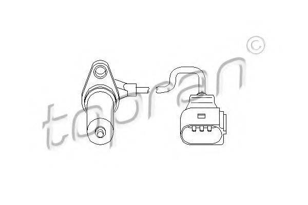 TOPRAN 111372 Датчик частоты вращения, управление двигателем
