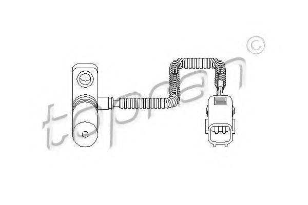 TOPRAN 111375 Датчик частоты вращения, управление двигателем