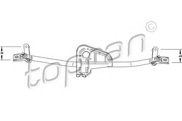 TOPRAN 110695 Система тяг и рычагов привода стеклоочистителя