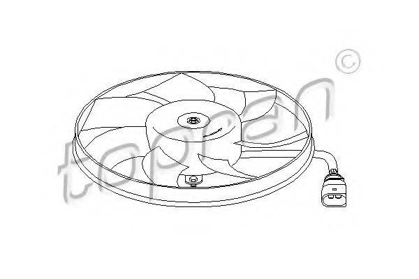 TOPRAN 111285 Вентилятор, охлаждение двигателя