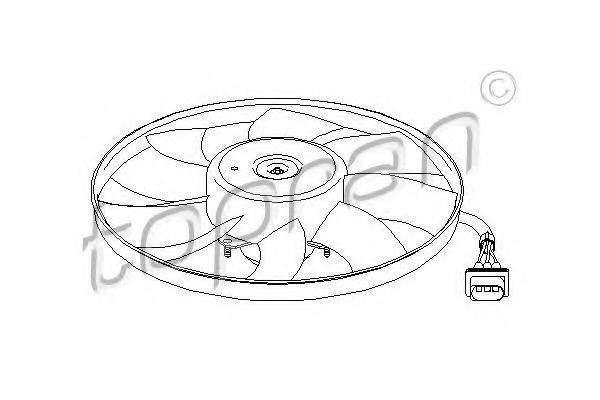 TOPRAN 111872 Вентилятор, охлаждение двигателя