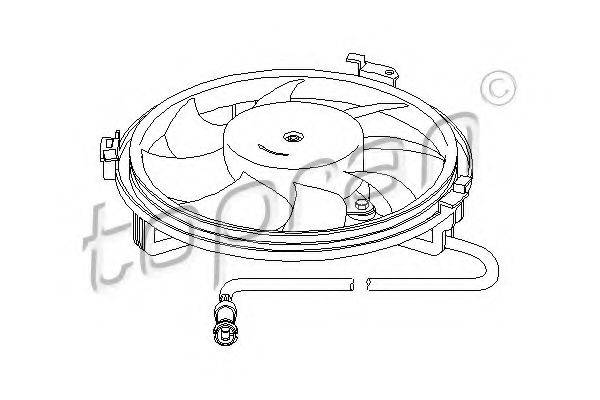 TOPRAN 107722 Вентилятор, охлаждение двигателя