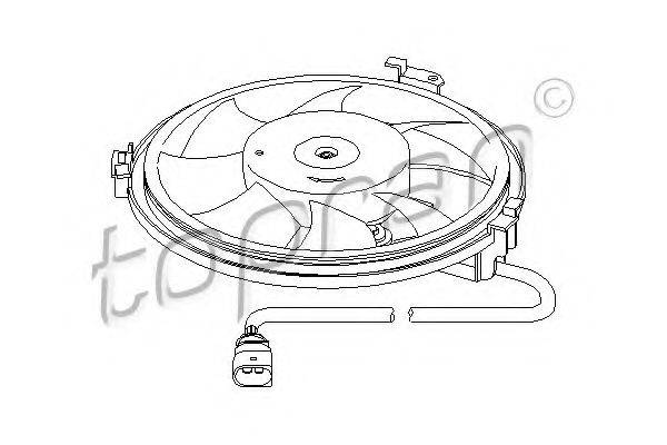 TOPRAN 110830 Вентилятор, охлаждение двигателя