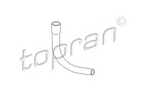 TOPRAN 206557 Шланг, воздухоотвод крышки головки цилиндра