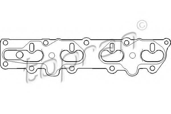 TOPRAN 206603 Прокладка, выпускной коллектор