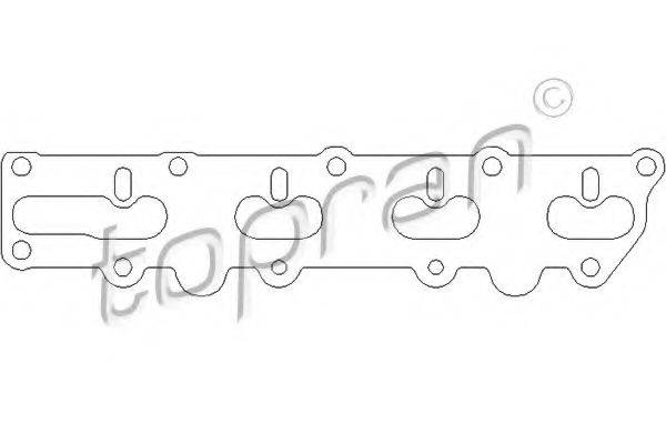 TOPRAN 201692 Прокладка, выпускной коллектор