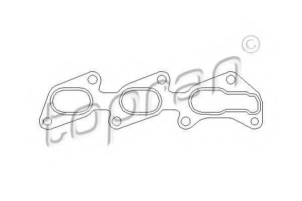 TOPRAN 206601 Прокладка, выпускной коллектор