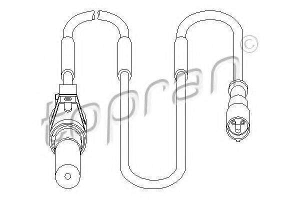 TOPRAN 207451 Датчик, частота вращения колеса