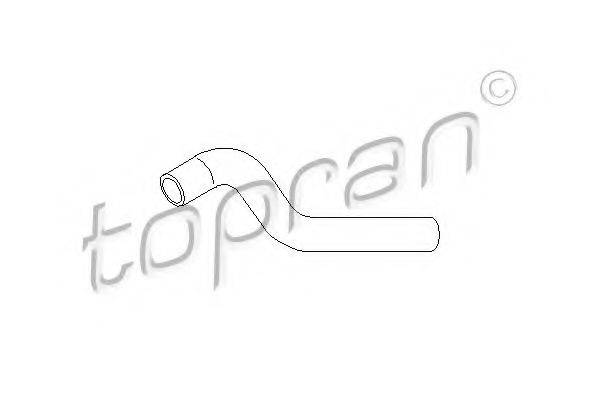 TOPRAN 206702 Шланг радиатора